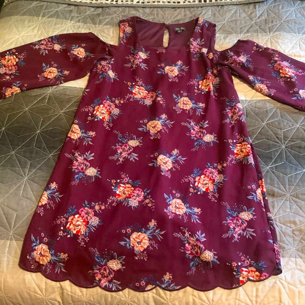 Lily Rose Cut Out Shoulder Dress